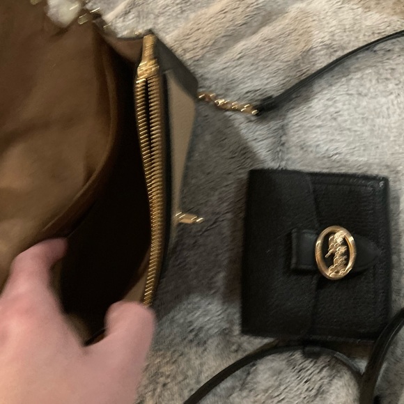 Coach 1941 lane snakeskin color block with rivets crossbody bag and jade wallet - Picture 9 of 13